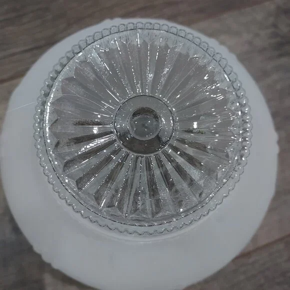 Lamp Shade Frosted Glass Ceiling Light Fixture Globe Stem Berries 3.25" Fit. - Picture 7 of 11